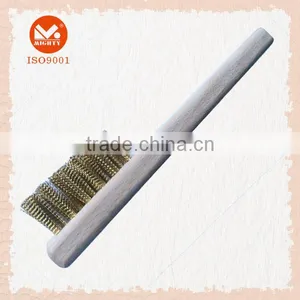 Wooden Handle Brass Wire Brush thumbnail-1