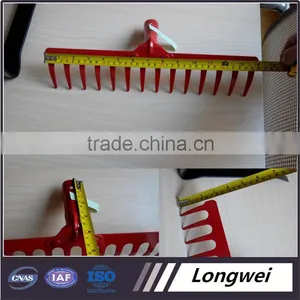 Steel Head Material and Wood Handle Material Rake Head thumbnail-1