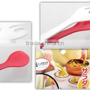 Food Grade Plastic Salad Server Tongs , Spoon and Fork thumbnail-3