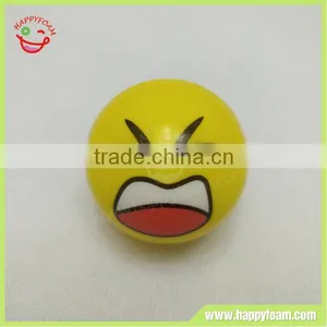 Mad Facial Emoji Anti-stress Ball ,PU Sponge Foam Ball Toy thumbnail-1