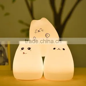 2015 New LED Children Night Light Silicone Night Lamp Rechargeable Lamp for Baby Bedroom thumbnail-3