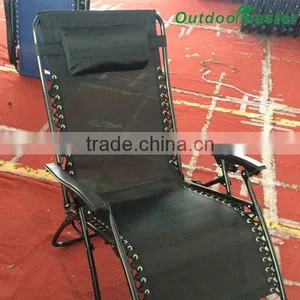 Patio Reclining Folding Oversized Beach Lounge Chair thumbnail-4