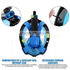 2017 Trending Products Diving Swimming Mask Foldable Full Face Snorkeling Set Watersport Equipment thumbnail-5