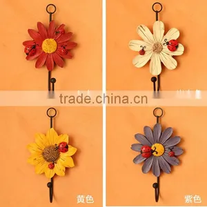 Creative Resin Wall Hook Home Decorative Wall Hook Flowers Wall Hook thumbnail-5