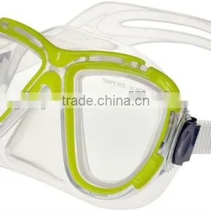 Adult Professional Big Eye Diving Mask Two Window Adjustable Diving Mask thumbnail-1