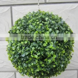 28CM Green Artificial Boxwood Ball Grass Ball thumbnail-1