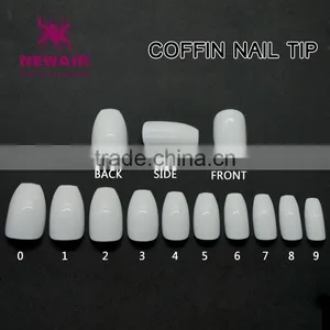 2017 Top Nail Shape Coffin Oval Stiletto Square Finger Nails Tips Beauty Salon thumbnail-1