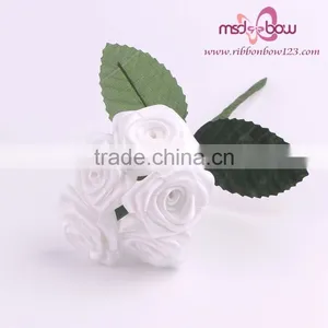 Ribbon Flowers Making Rose Bouquet, Making Satin Ribbon Flowers thumbnail-5