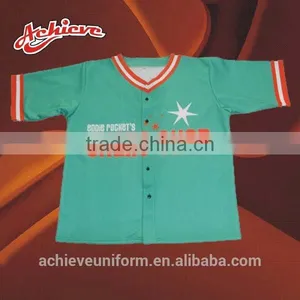 Custom Dry Fit Sublimation Jersey Softball Baseball Shirts thumbnail-6