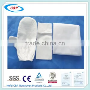 Lasted Design White Good Spunlace Plain Baby Blanket for Child Made in China thumbnail-1