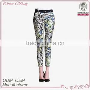 Direct Factory Skinny Spandex/cotton Printed Jean Pants for Girls thumbnail-1