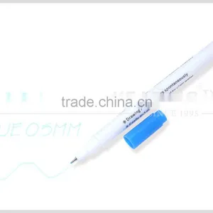 Kearing Brand Non Toxic Ink Based Blue Color 0.5mm Thinner Tip Water Erasable Marking Pen for Fashion Design #WB05 thumbnail-1