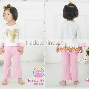 Hearts Printed Top & Pant Set Baby Clothing Set Red Valentine's Outfits Girl Valentine's Day thumbnail-5