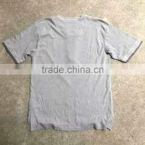 Men Button Cotton T-shirt Stock Apparel thumbnail-5