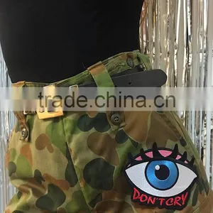Custom Hand Made Don't Cry Eye Embroidered Patch for Clothes Embroidery Patch Made in China Choose Size/color thumbnail-4