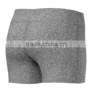 2016 Customized Womens Cotton Sports Running Printed Shorts Fashion Factory Wholesale Womens Athletic Gym Shorts thumbnail-3