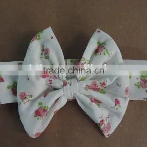2016 Hot Sale, Baby Girl Print Flower Headbands for Kids Girl Wholesale, Baby Hairband With Flower for Kids Children thumbnail-2