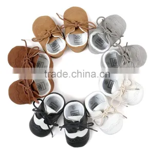 Baby Boys Fashion Shoes, PU Baby Shoes With Strings, New Design Baby Boy Shoes thumbnail-1
