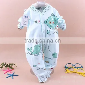 Wholesales Spring Printing Boys Long Sleeve Baby Cotton Rompers Jumpsuit thumbnail-3
