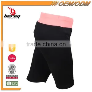 Custom Design Girls Wearing Elastic Short Yoga Pants Wholesale thumbnail-2
