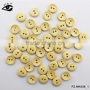 15MM Round Shape Printed Pattern Wood Buttons for Clothing Shoes Bags Diy Crafts Decorations thumbnail-1