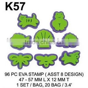 K57 96 PC EVA STAMP (ASST 8 DESIGN) thumbnail-1
