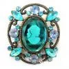 Peacock Portrait Brooch thumbnail-1