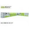 Modern Green Single Foldable Horizontal Wall Bed With Computer Table thumbnail-1
