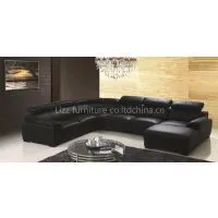 Simple Modern Leather Sofa L.p163 thumbnail-3