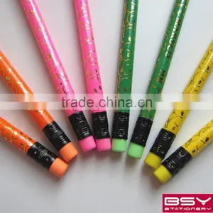 12pcs HB Smiling Face Roll Printing Pencils With Eraser in Pvc Boxs thumbnail-3