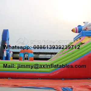 Commercial Airplane Inflatable Bouncer Combo,Jumping Bouncy Castle With Slide,Jumping Bouncy Castle For Kids thumbnail-3