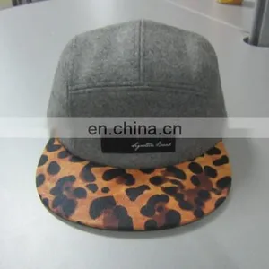 Leopard Sewing Pattern Wool 5 Panel Hat thumbnail-1