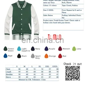 2015 New Customized Logo Printed or Blank Baseball Jacket thumbnail-1