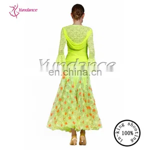 AB031 Pretty Yellow Dance Full Skirt thumbnail-6