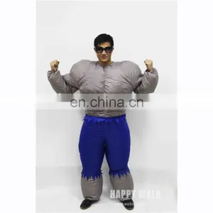 EN71 Good Quality Inflatable Costume Muscle Man Costume Cosplay Costume Can Blower thumbnail-2