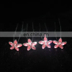 Simple Leaf Triangle Shape Hair Fork Jewelry Nice Silver Metal Hair Pins thumbnail-2