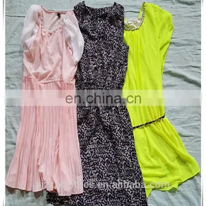 Quality Used Clothes Lady Fashionable Cotton Dress for Sale thumbnail-1