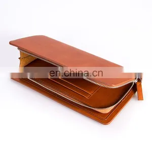 Trade Assurance Supplier Handmade Zupper Luxury Leather Wallet thumbnail-5