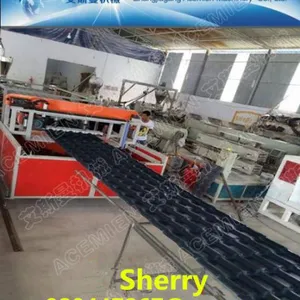 Plastic Pvc Asa Pmma Roof Tile Roofing Sheet Making Extruder Machine Plastic Recycling Machinery thumbnail-5