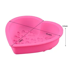 Sample Free Food Grade Silicone Cake Mould Baking Mould Tool Love Shape thumbnail-2