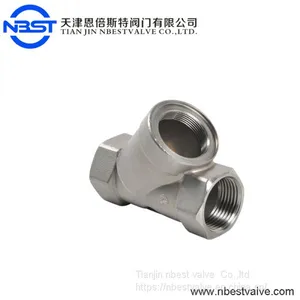 Water Y Type Filter Female Thread Stainless Steel Strainer Valve thumbnail-2
