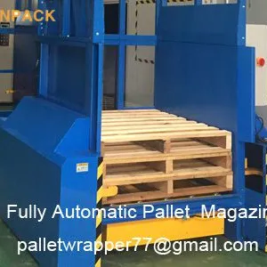Factory Direct Sales Automatic Pallet Stacker/In-line Auto Pallet Dispenser & Collector/Pallet Stacking Machine thumbnail-1