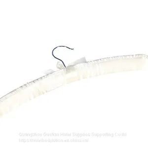 Ivory White Satin Padded Hangers thumbnail-1