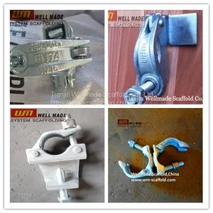 EN 74/ BS1139 HDG&E-galvanized Drop Forged Tubular Fitting Clamp thumbnail-1
