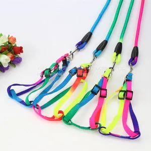 Colorful Round Rope Pet Leash Dog Leash Pet Chest Harness Cat Leash A9 thumbnail-2