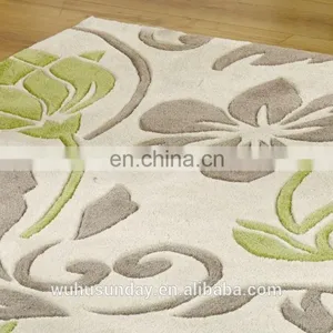 Beautiful Round Design Tianjin Factory Hand Tufted Tapis Floor Shaggy Carpet thumbnail-6