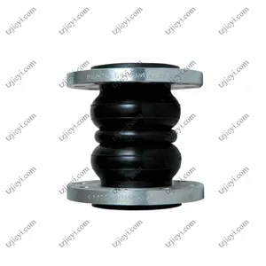 DIN ANIS JIS SS304 Flange Type Double Sphere Rubber Expansion Joint EPDM NR NBR Rubber thumbnail-1