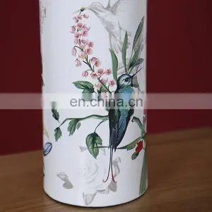 Modern Elegant Design Table Lamp Flower Bird Pattern Bedside Night Lamp for Home Decor thumbnail-5