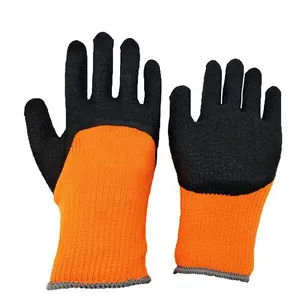 polyester half coated work glove
