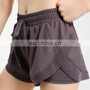 Women Quick Drying Stretch Slim Fitness Yoga Jogging Sports Shorts thumbnail-2